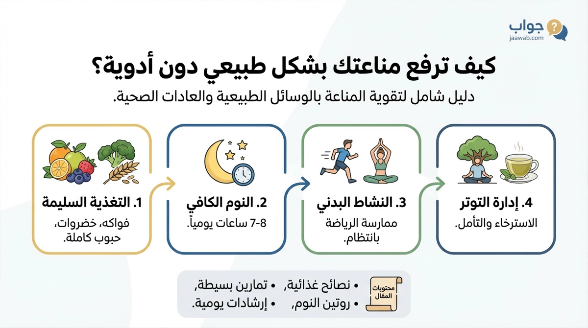 كيف ترفع مناعتك بشكل طبيعي دون أدوية
