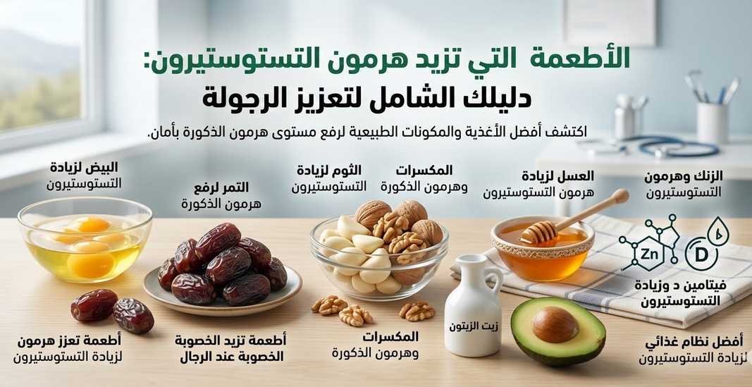 الأطعمة التي تزيد هرمون التستوستيرون