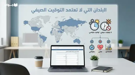 البلدان التي لا تعتمد التوقيت الصيفي