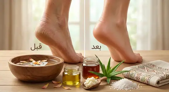 علاج تشقق الأقدام