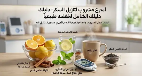أسرع مشروب لتنزيل السكر